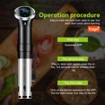 thumbnail image 3 of yeacher SJ-S015W WiFi Sous Vide Precision Cooker with Tuya App, 1100W Low-Temp Slow Cooker, Steak Defroster, Vacuum Sealer, LCD Touch Screen, 304 Stainless Steel, 110V US Plug, 4L-20L Capacity,, 3 of 6