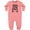 Mauve, variant on Dad's Gym Buddy Childs Workout Baby Fleece Romper