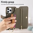thumbnail image 2 of Allytechgroup Wallet Phone Case for iPhone XR with Credit Card Slot, PU Leather Phone Case RFID Blocking Stand Shockproof Full Body Protective Bumper for Women Girls, Midnightgreen, 2 of 10