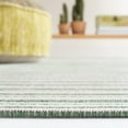 thumbnail image 4 of SAFAVIEH Martha Stewart Cotton Striped Area Rug, Green/Ivory, 8' x 10', 4 of 8