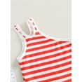 thumbnail image 6 of Arvbitana Toddler Girls Summer Casual Dress Set Little Girl Sleeveless Sling Camisole Tops + Sun Hat + Star Print Elastic Long Skirt Baby Kids 2-Piece Outfits 3T-7T, 6 of 9