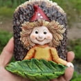 thumbnail image 4 of Alimentador De Semillas De Hojas De Elfo De Hadas, Comedero De Pájaros Artesanal De Resina Para Decoración De Jardín Al Aire Libre Yuarrent HA035973-00, 4 of 6