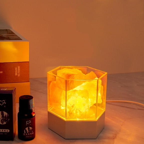 Natural Himalayan Salt Lamp, Usb Crystal Rock Lamp Good For Health Small Mineral Negative Lonic Stone Lava Salt Night Light