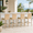 Yellow, variant on Danrelax Outdoor Wicker Bar Stools Set of 4, Rattan Counter Height Patio Chairs with Cushions for Balcony Garden Lawn, Black