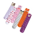 thumbnail image 3 of MXIEZI 3-15T Kids Girls Knee High Socks Toddler Long Boot Silly Tall Socks 3 Pairs, 3 of 11