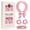 Pink, variant on Sinkoo Heatless Curling Set, 59" No Heat Hair Rollers to Sleep in, Super Soft Ribbon Wrap for Long Hair, Pink Curling Set with 2 Scrunchies and 1 Clip, All Hair Types