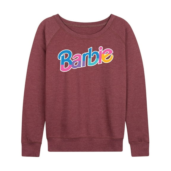Barbie - Colorful Logo - Women's Lightweight French Terry Long Sleeve Shirt