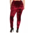 thumbnail image 4 of LAVRA Women's Plus Size Velvet Leggings High Wasited Warm Stretch Pants, 4 of 4