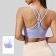thumbnail image 7 of YFNNUP Wireless Bra for Women Seamlesss Sport Bralettes Full Coverage Bras Comfortable Gym Athletic Bralette Blue S, 7 of 7