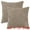 Camel, variant on Unique Bargains Solid Striped Soft Sofa Decorative Pillow Covers (2 Count) Camel 18" x 18"