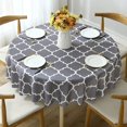 thumbnail image 1 of Moroccan Polyester Fabric Tablecloth - Water-Resistant Wrinkle Free Rectangle Dining Table Cover, Washable Protector for Holiday and Outdoor, 1 of 7