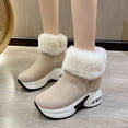 thumbnail image 2 of WEAIXIMIUNG Bottes Western pour Femmes Mode Hiver en Daim Bottines Chaudes Confortables avec Tempérament, 2 of 9