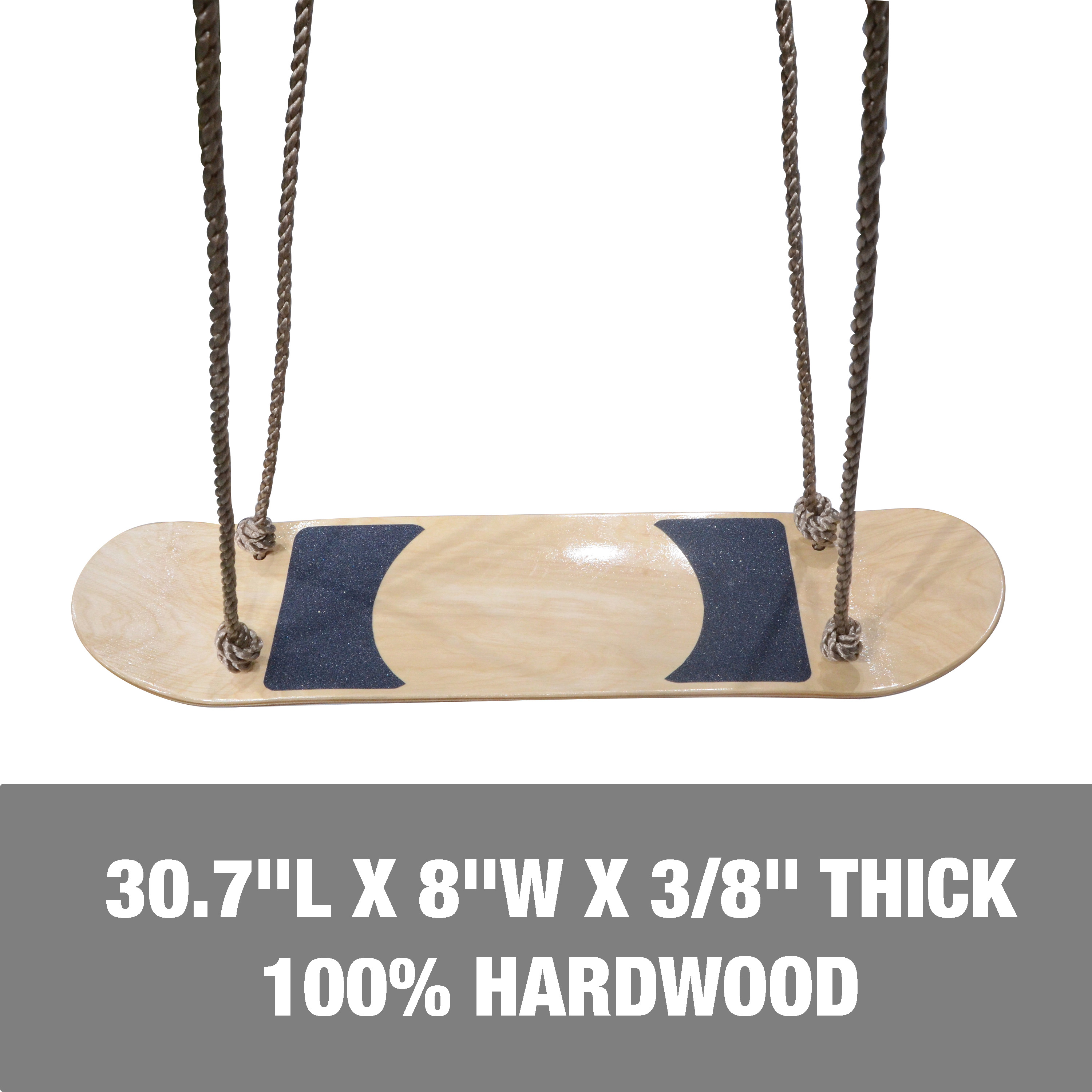 Bliss Outdoors Wooden Skateboard Swing W/ Handle Bars & Hanging Hardware, 200 lb. Capacity - image 3 of 7