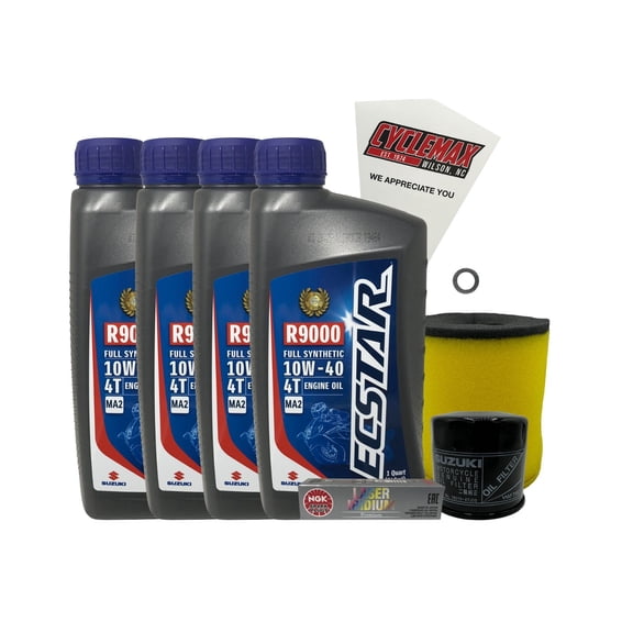 Cyclemax Full Synthetic Tune Up Kit w/ Spark Plug fits 2017-2023 Suzuki LT-A400