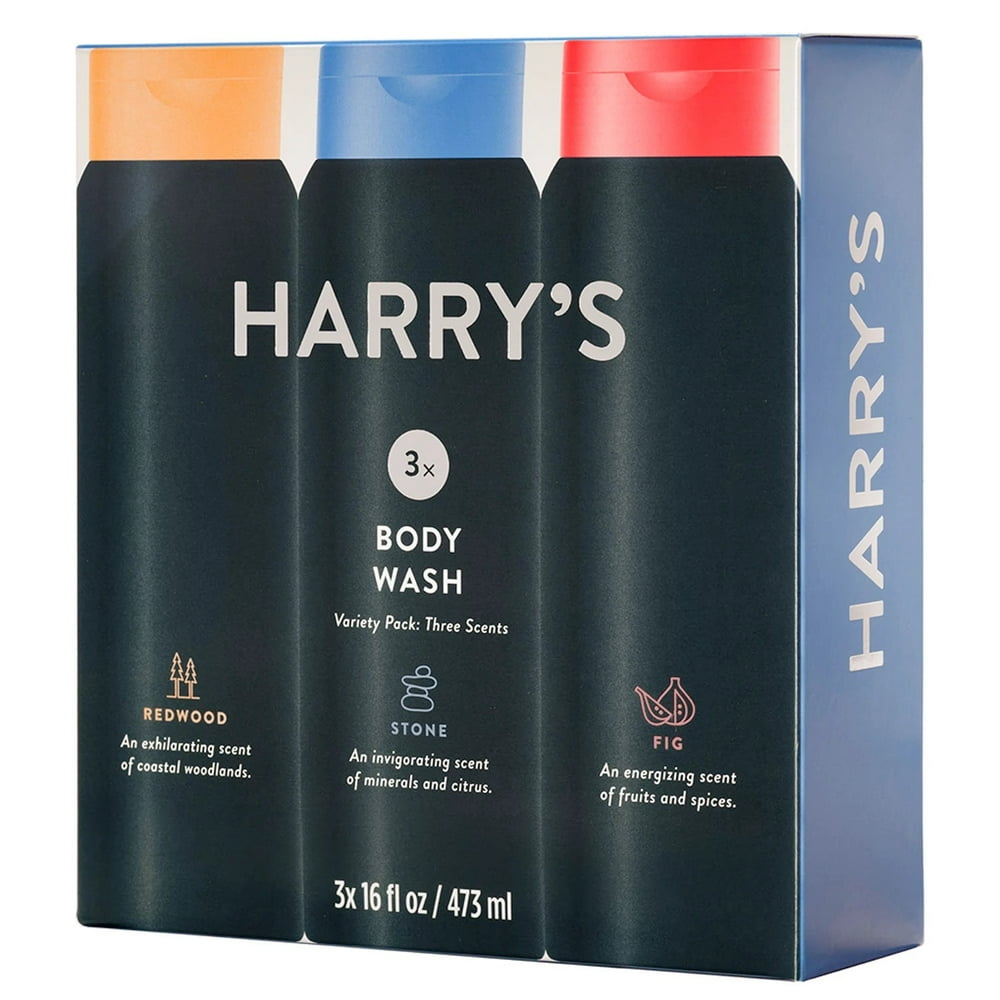 Harry’s Men’s Body Wash, Scent Sampler (16 fl. oz., 3 pk.) Walmart