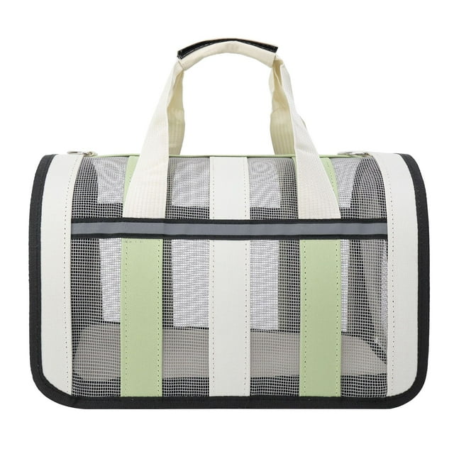 Cat Carrier, Large Opening Breathable Cat Carrier Bag with Comfortable Handle Oxford Cloth Folding Pet Carrier Mesh Pet Travel Carrier for Travel and Daily Use