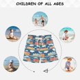 thumbnail image 6 of FORMRS Boys Swim Trunks Quick Dry Mesh Liner Boardshorts Sizes XS-XL, Blue Cute Train Pattern, 6 of 7