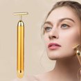 thumbnail image 1 of Palo de oro de 24K palo de masaje facial palo de belleza eléctrico palo de cara Ndcxsfigh Nuevos Originales, 1 of 8