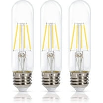 Simba Lighting LED T10 6W 60W Equivalent Bulbs 120V Dimmable E26 4000K Warm White 3-Pack
