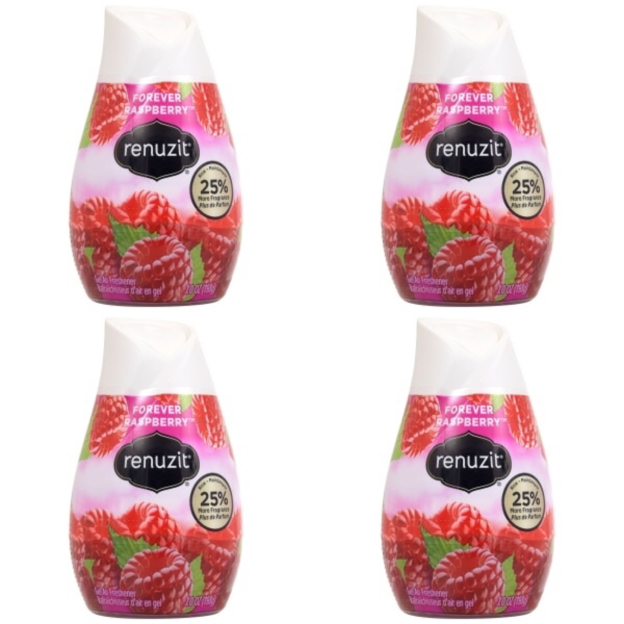 4 Renuzit Raspberry Air Fresheners, 7 oz. Each