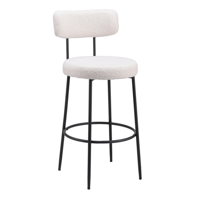 Banco de Bar Blanca Blanco - Kessa Muebles