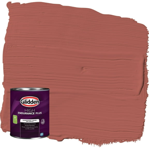 Glidden HEP Pizza Pie / Red Semi-Gloss Interior Paint with Primer, 1 Quart