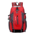 thumbnail image 1 of Mochila Trekking para Acampar A Gran Capacidad Almacenamiento Laye Al Desgaste Liviano Actividades Aire Libre Rojo, 1 of 9