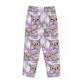 thumbnail image 5 of Balery Owl And Floral print Women's Pajama Pants,Ultra Lightweight Pjs,Lounge Pant-Large, 5 of 9