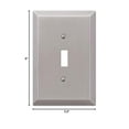 thumbnail image 2 of Colester Direct Interrupteur Mural en Nickel Satin Brossé avec Couvercle Toggle Rocker GFI (Toggle-Single), 2 of 2