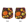 thumbnail image 3 of Vsdgher Autumn Harvest Pumpkin Joy Athletic Shorts for Women, Women's Running Double Layer Shorts, High Waisted Yoga Shorts, Workout Athletic Shorts-XX-Large, 3 of 7