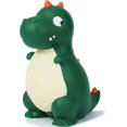 thumbnail image 1 of Bonita alcancía de dinosaurio (verde oscuro), bonita alcancía irrompible con forma de T-Rex, primera alcancía, la mejor decoración para el hogar para cumpleaños de Navidad para niños, niñas y niños, 1 of 5