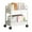 White, variant on Multipurpose Movable Rolling Organizers Cart in Stylish Color Home Decoration for Personalize or Professional Spaces