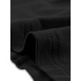 thumbnail image 5 of DARING DIVA Women's V-Neck Pajama Shorts Sleeves Tops Lounge Sleepwear XS Black, 5 of 5