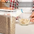 thumbnail image 5 of 4Pcs Cereal Storage Container Set, PP Airtight Food Storage Containers 4L for Cereal, Snacks and Sugar, 5 of 6