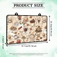 thumbnail image 7 of Renewold Stove Cover for Glass Top Stove, Induction Electric Stove Top Cover Protector Oil Resistant Heat Resistant Washer Dryer Top Mat, 29'' x 21'', Coffee Latte Chocolate Beige, 7 of 7