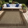 thumbnail image 6 of Beverly Rug Floral Bordered Washable Outdoor Indoor Area Rugs 10x14 Jute, 6 of 9