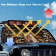 thumbnail image 4 of Yuyamidu Horse Windshield Sun Shade for 1997-2018 Jeep Wrangler TJ JK JKU, Colorful Flowers Sunshades Heat Shield for Women, 4 of 7
