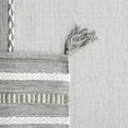 thumbnail image 6 of SAFAVIEH Montauk Ben Striped Cotton Area Rug, Grey/Ivory, 5' x 8', 6 of 10