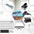 thumbnail image 2 of Pegatinas transparentes para teclado de piano infantil de 88/61/54/49/37 teclas, 2 of 5