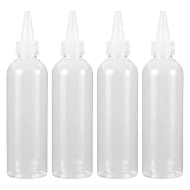 4 Uds. Botellas para apretar con punta, botella de pegamento, aplicador de pegamento, puntas para apretar, botellas de pegamento, botellas con punta práctica
