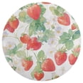 thumbnail image 3 of Strawberry Fruit Watercolor Round Carpet Circle Rug Outdoor Patio Area Rug Washable Large Area Rugs Hallway Room Decor Fitness Mats, 3 of 8