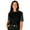 Black, variant on BlueGeneration Ladies Il-50 Color Block Polo - Graphite Large Solid