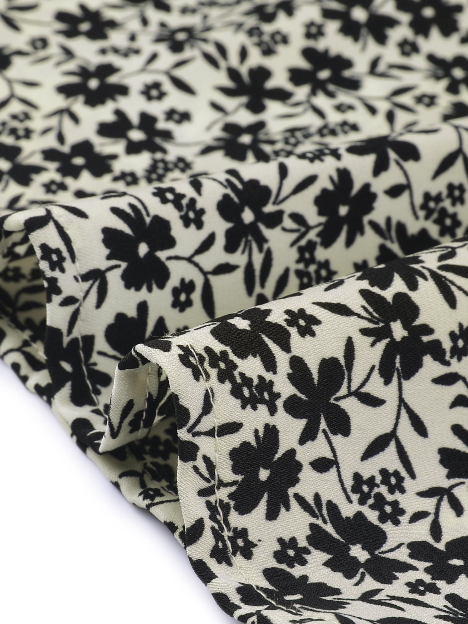 DARING DIVA Women's Floral Print A-Line Midi Skirt Skirts XL Apricot Black