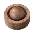 thumbnail image 2 of KGJQ Wood Essential Oil Diffuser, Mini Sphere Shaped Wooden Aromatherapy Diffuser, Small Round Oil Diffuser for Home Office Car Interior Yoga Rooms, 2 of 8