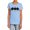 Light Blue, variant on Batman Black Bat Women's T Shirt, Athletic Heather, Medium