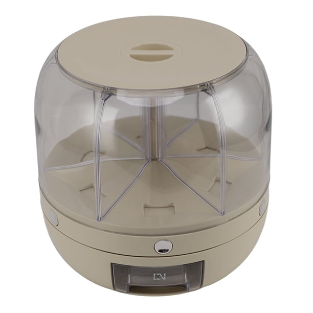 Dispensador de Almacenamiento de Granos de 6 Compartimentos Contenedor de Arroz de Fácil Acceso Sellado para Cocina Dispensador de Alimentos Secos con Rotación ANGGREK Otros