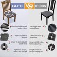thumbnail image 3 of Chair Seat Covers, Dining Room Chair Seat Covers with Ties, Stretch Printed Chair Covers Protectors for Dining Room Kitchen Chairs (Set of 6, Grey Geometric), 3 of 8