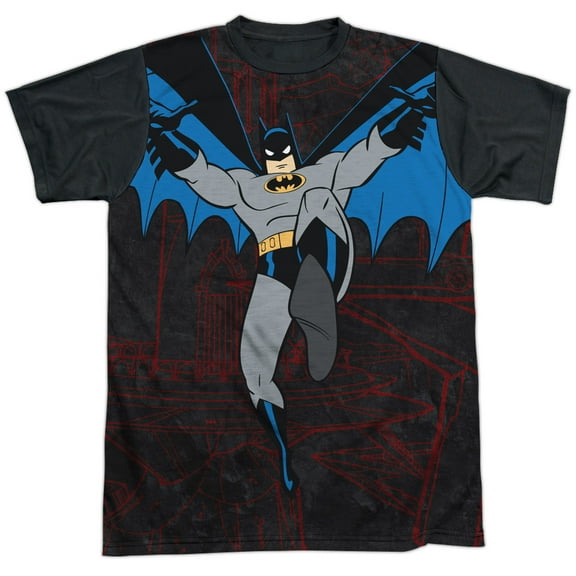 Batman The Animated Series Cave Leap Unisex Adult Halloween Costume Sublimated T Shirt