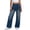 01 Blue, variant on Women's Straight Leg Jeans, Vintage Washed Stretchy High Waisted Chic Streetwear Casual Denim Pants with Pockets