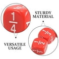 thumbnail image 4 of Miangastore 20pcs Rounded Fraction Dice Multi Sided Math Dice For Kids Educational Tools Classroom Game Accessories Enhance Math Skills For Teaching Home Education, 4 of 8